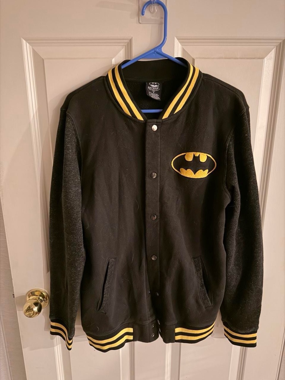 Batman Black Jacket with Yellow Trim